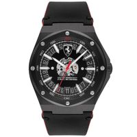 Reloj Ferrari Aspire 0830845 Fecha Acero Inoxidable Correa de Cuero Negro