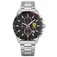 Reloj Ferrari Pilota Evo 0830881 Fecha Cronómetro Acero Inoxidable Dial Negro
