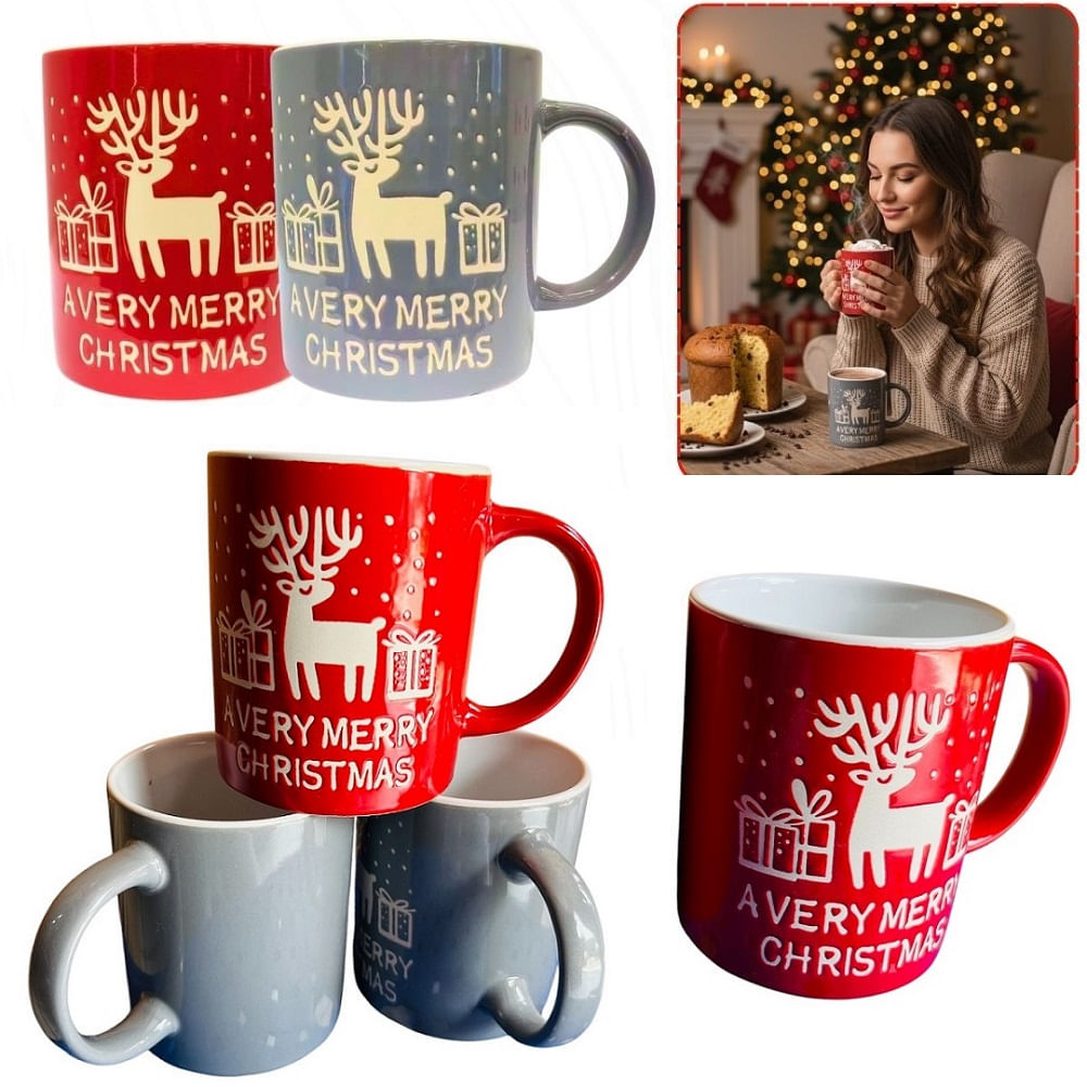 Tazas navideñas 300ml sublimadas diseños al surtidos