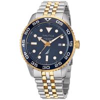 Reloj Nautica Pacific Beach NAPPBF140 Fecha  Acero Inoxidable Dial Azul