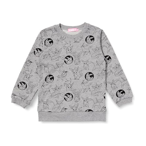 Pokemon Polera Niños 6-7 Años Plomo