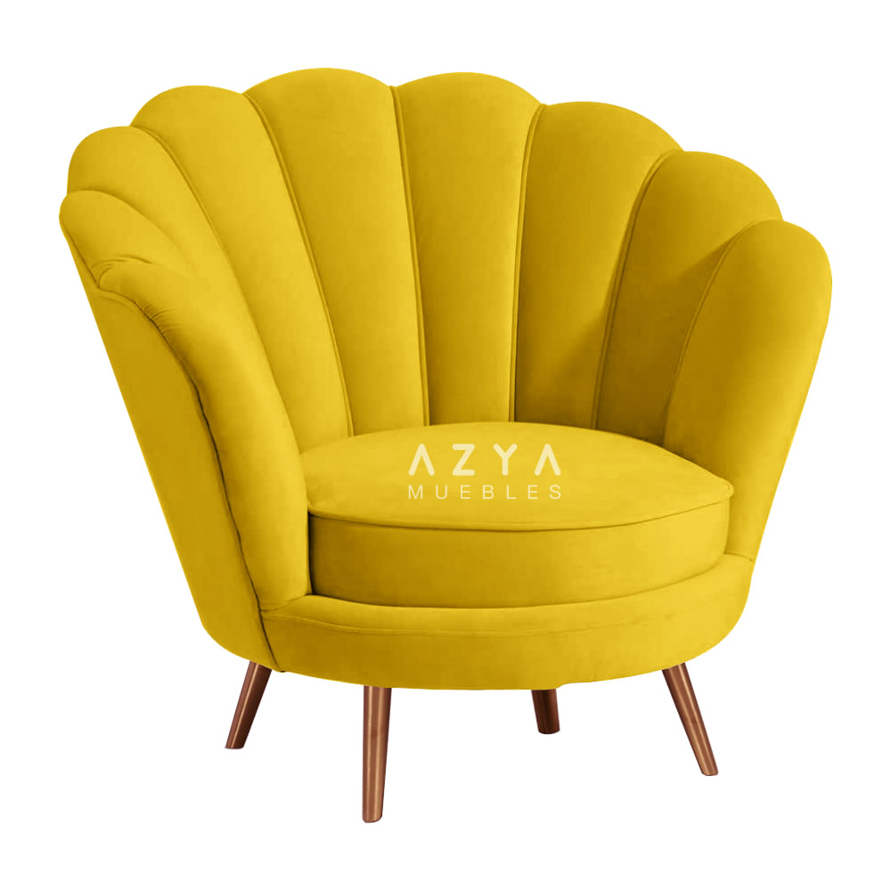 Butaca Abanico Amarillo Azya Muebles