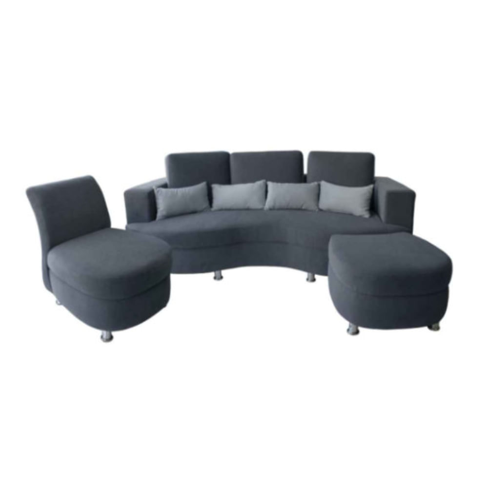 Juego de Sala Paris Gris Azya Muebles