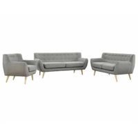 Juego de sala 3-2-1 Vintage - Gris