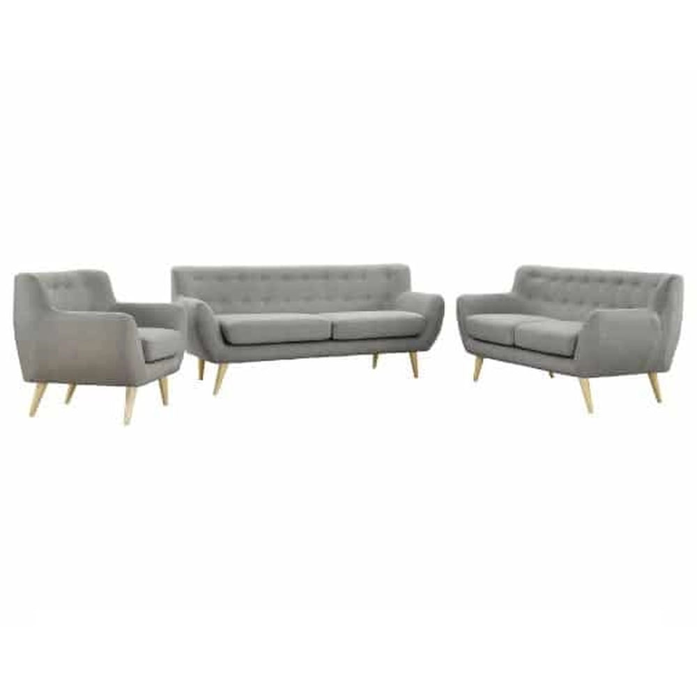 Juego de sala 3-2-1 Vintage - Gris