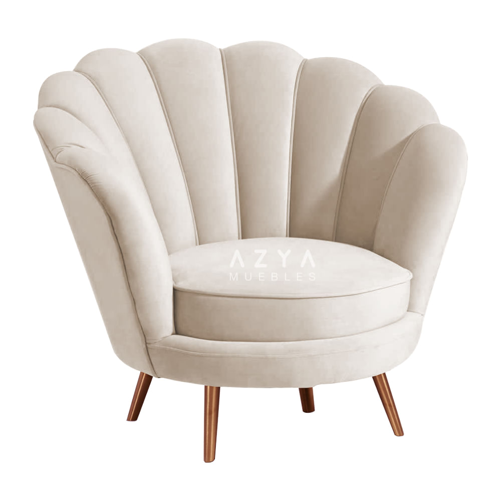 Butaca Abanico Beige Azya Muebles