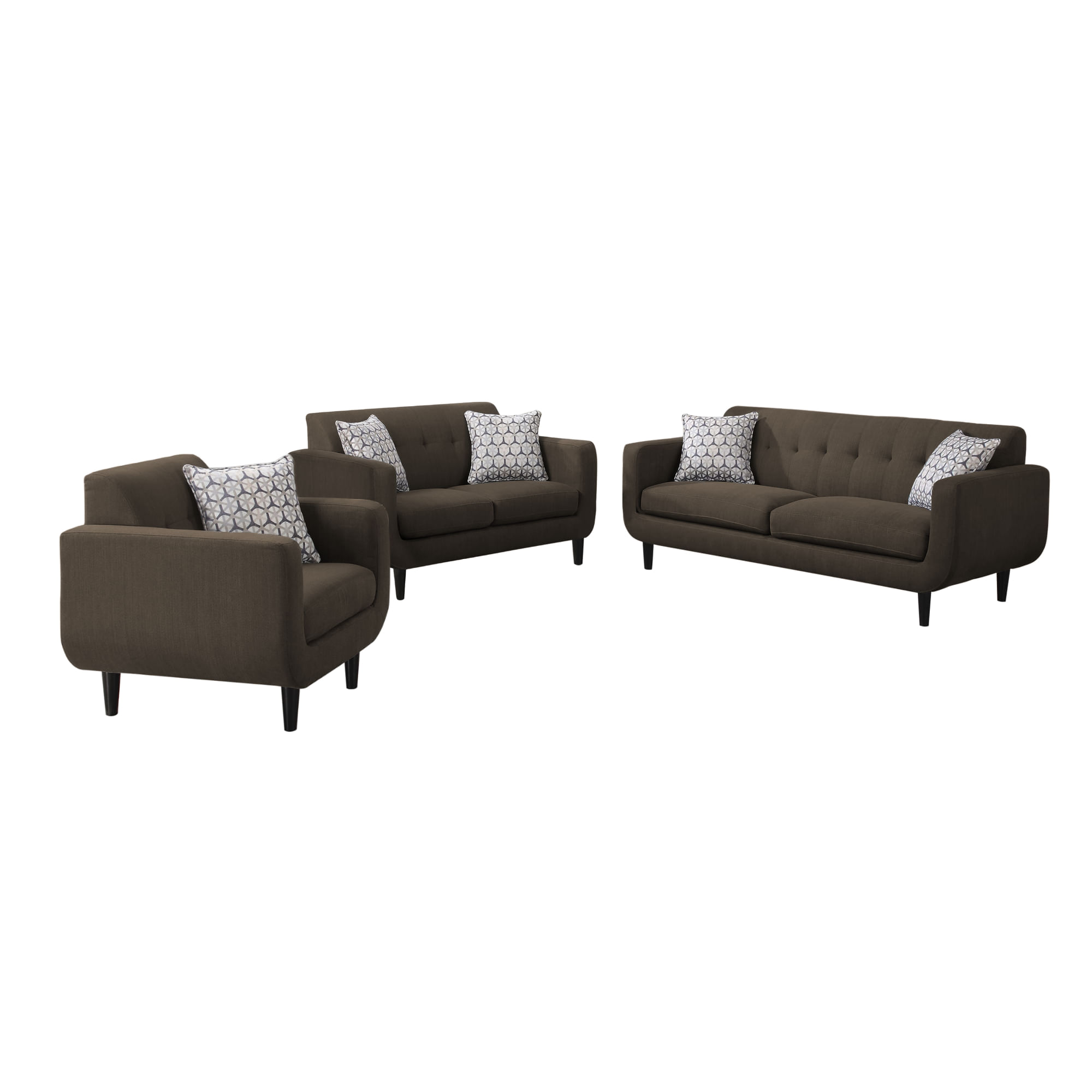 Juego de Sala Bucarest Marrón Azya Muebles