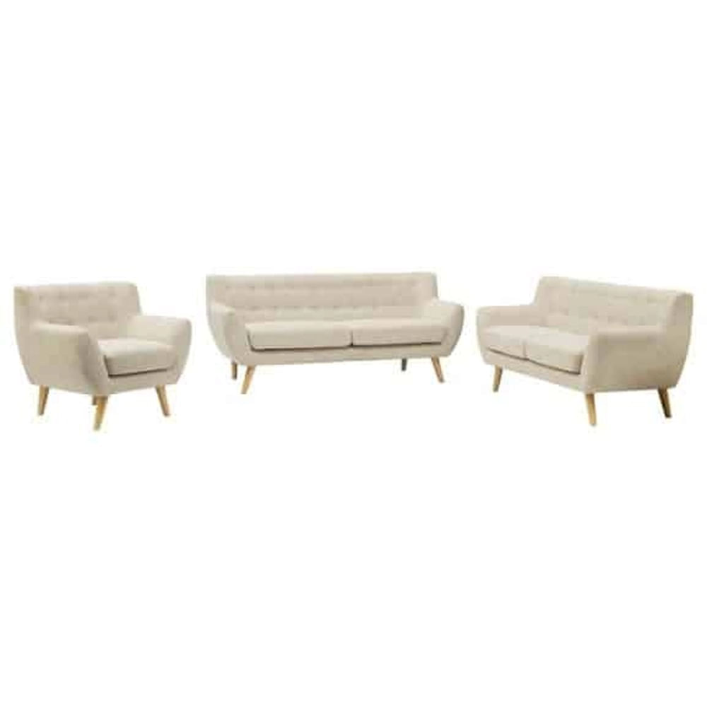 Juego de sala 3-2-1 Vintage - Beige