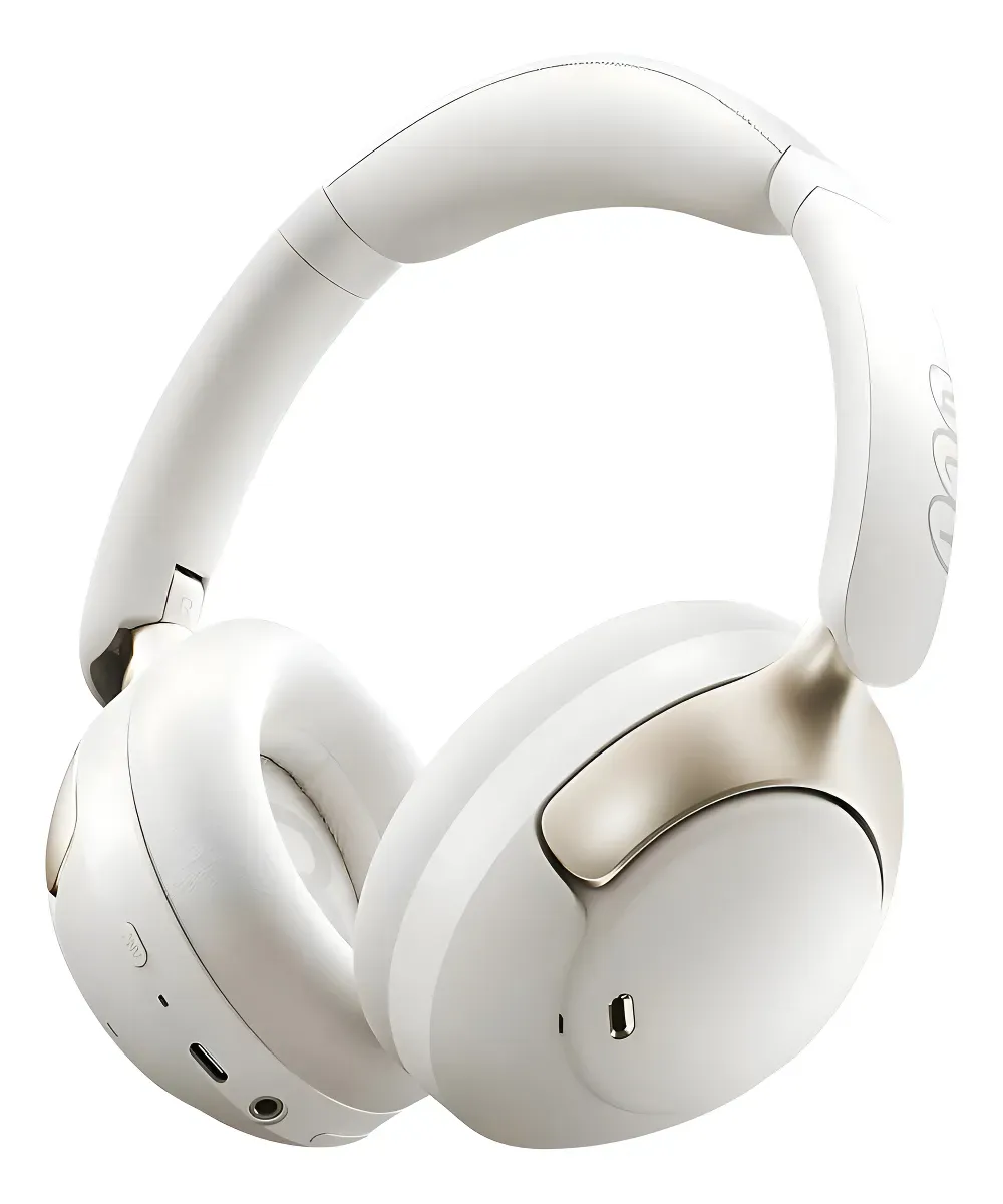 Audífonos Inalámbricos QCY H3 Pro Cancelación Activa de Ruido 55 Horas Beige