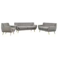 Juego de Sala Vintage Gris Azya Muebles