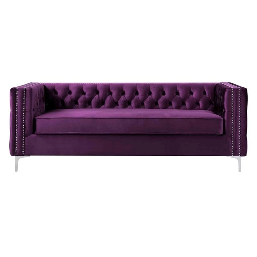 Sofá Isabella de 3 cuerpos - Morado