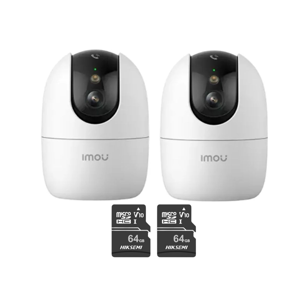 Kit 2 Cámara seguridad WiFi Ranger 2 Pro 3K 5MP S2EN-5R1S + Micro SD 64GB para interiores Botón de