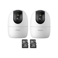 Kit 2 Cámara seguridad WiFi Ranger 2 Pro 3K 5MP S2EN-5R1S + Micro SD 128GB para interiores Botón de