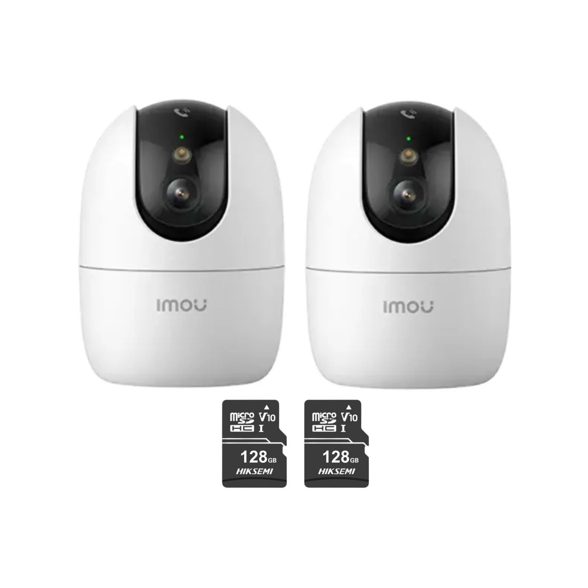 Kit 2 Cámara seguridad WiFi Ranger 2 Pro 3K 5MP S2EN-5R1S + Micro SD 128GB para interiores Botón de