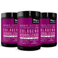 COLÁGENO MUJER AGUAJE POMO 500G SABOR MORA X 3