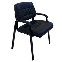 Silla Fija IM-LUKA Silla de visita color negro