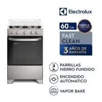 Cocina a Gas Electrolux 4 Hornillas – FE4ISR - Tecnología FastClean !OFERTON!