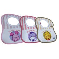 PACK 3 BABERO DE BEBES ALGODON NIÑA