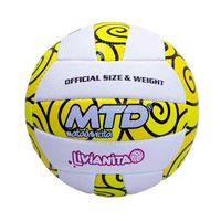 PELOTA PARA VÓLEY TALLA #5 PU COSIDO LIVIANITA MTD AMARILLO