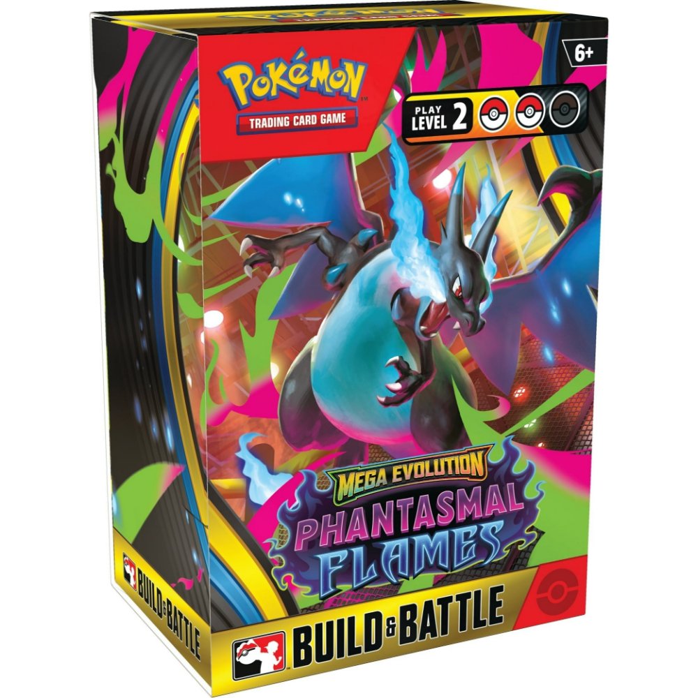 Cartas Pokemon TCG - Paquetón Mega Evolution Phantasmal Flames Build Battle 80 Cards (Inglés)