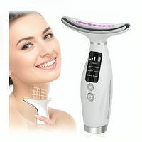 Masajeador Facial con Tecnología de Microcorriente EMS Reduce Arrugas Luces LED 7 Lights