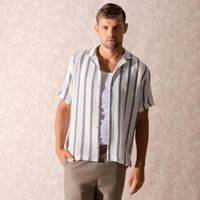 Camisa Hombre Malabar Text Rayas