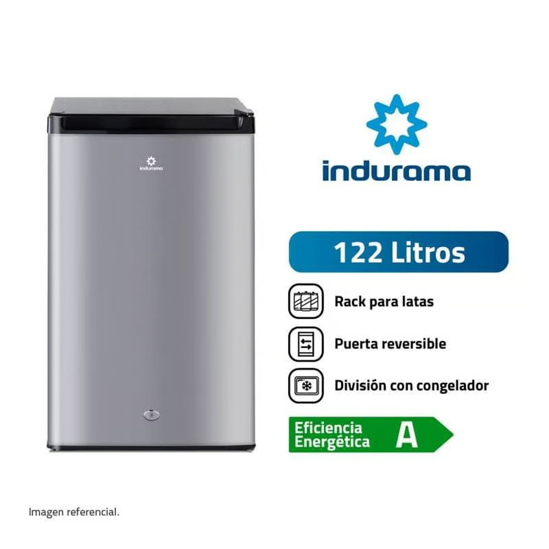 Frigobar Indurama 122L RI-159 Silver - Frost !OFERTON!
