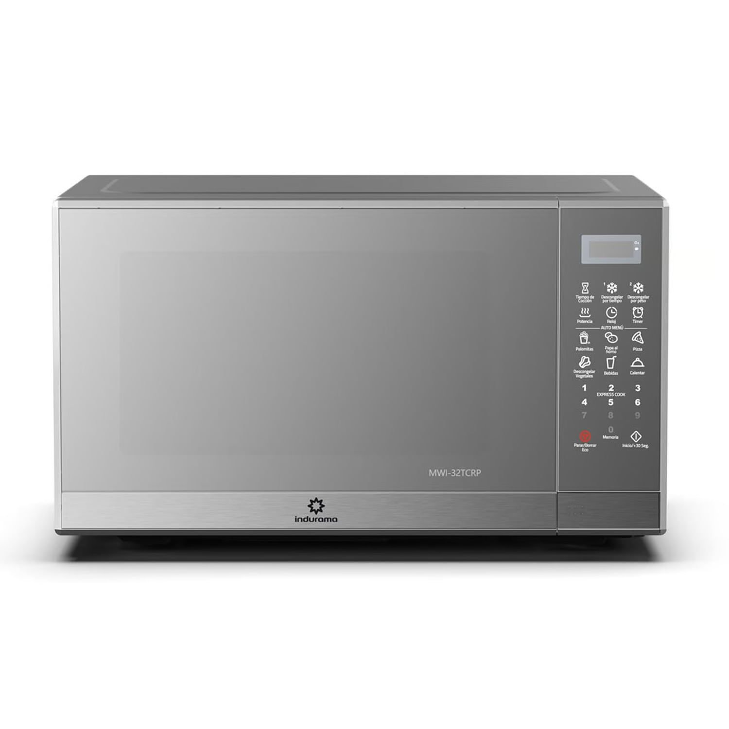 Horno Microondas 32L Indurama MWI-32TCRP Silver - 10 Niveles/Potencia !OFERTON!
