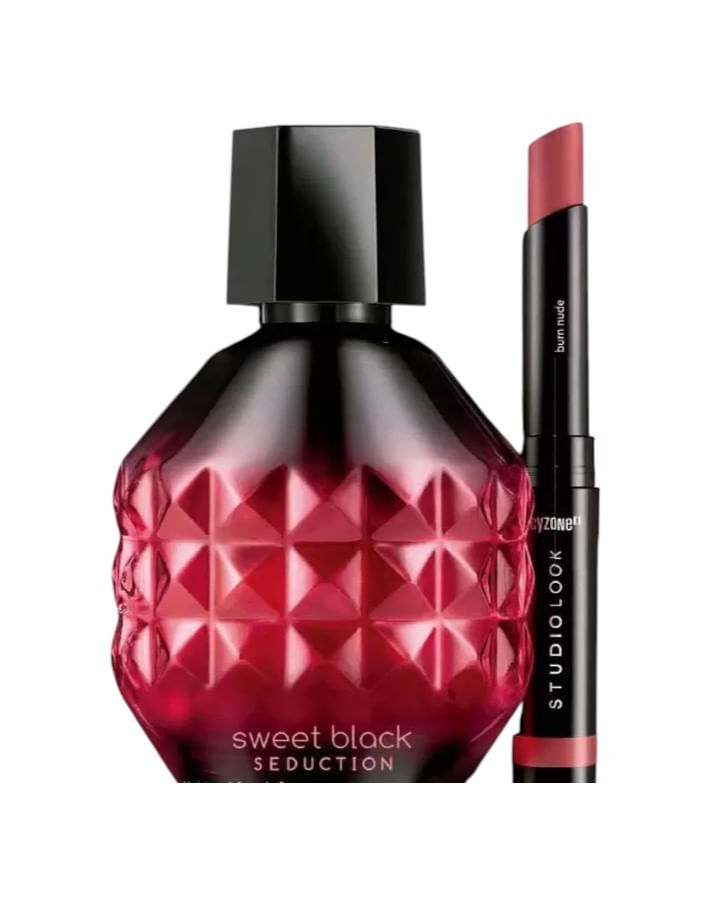 SWEET BLACK SEDUCTION MAS LABIAL BARRA MATE BURN NUDE