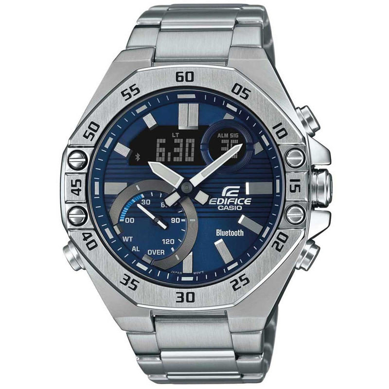 Reloj Casio Plateado con Azul ECB-10D-2A EDF-4