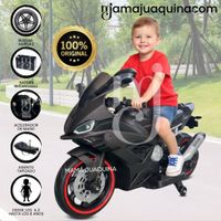 Moto a Batería para Niños «ILLINOIS» Licenced Negro