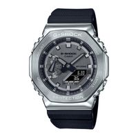 Reloj G-Shock Acero Plateado y Resina Negra GM-2100-1 G-SK-84