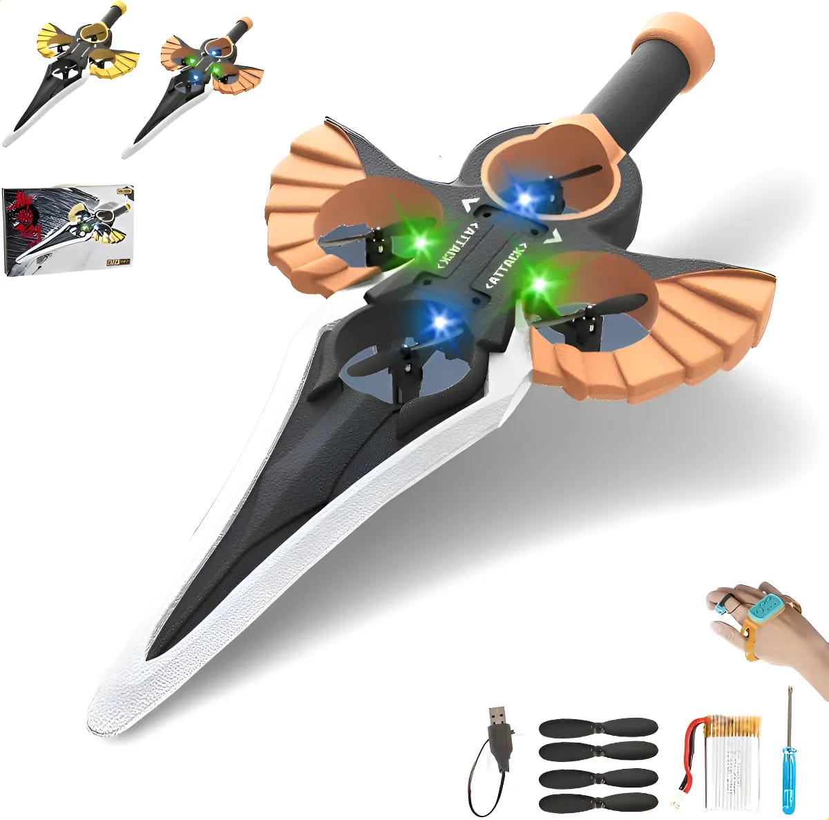 DROMG ESPADA VOLADORA CON SENSOR Y CONTROL JUGUETE VIRAL 2026