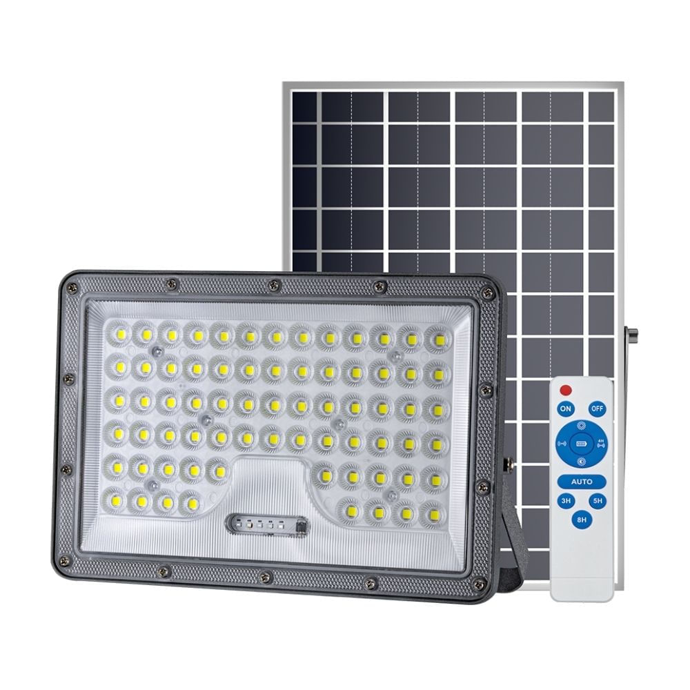 Reflector LED Orange 150w con Panel Solar