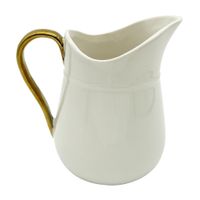 Jarra 14cm Cerámica Borde Dorado Top Chef Orange