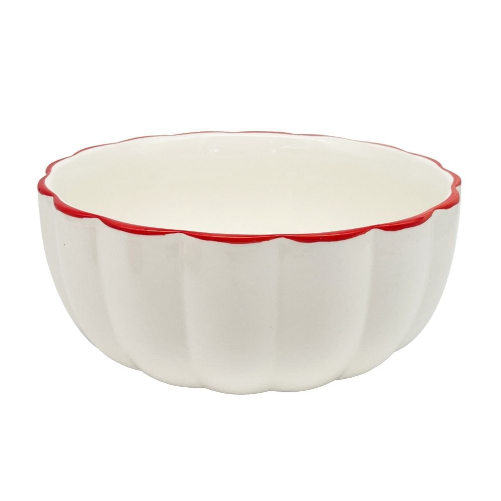 Bowl 12cm Porcelana con borde Rojo Top Chef Orange