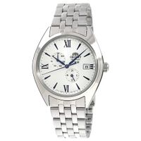 Reloj Orient Altair Tristar AK0506S10B Automático Multifuncional Acero Inoxidable Dial Blanco