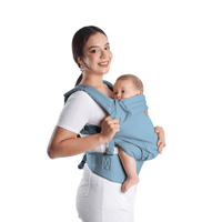Mochila ergonómica premium color Azul Apego maternelle