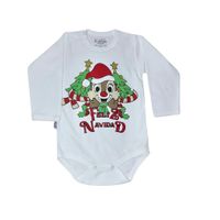 Body Bebé Feliz Navidad Blanco Talla 2