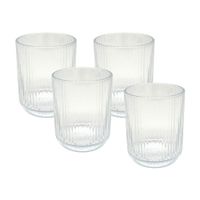 Vaso de vidrio acanalado 260ml Top Chef Orange