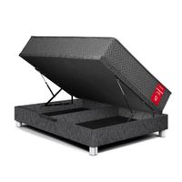 Cama Boxet Su Majestad 2 Plazas Charcoal Paraiso