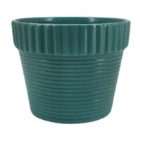 Maceta Cerámica Mate Azul Acero Orange
