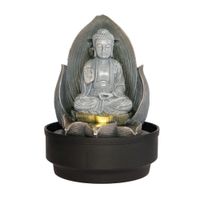 Fuente de Agua con luz Buddha Orange