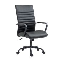 Sillón de Oficina Giratoria Malta Negro Orange