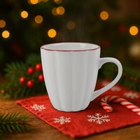 Mug porcelana con borde Rojo Top Chef Orange