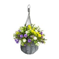 Maceta colgante con Flor Lila Value Deco