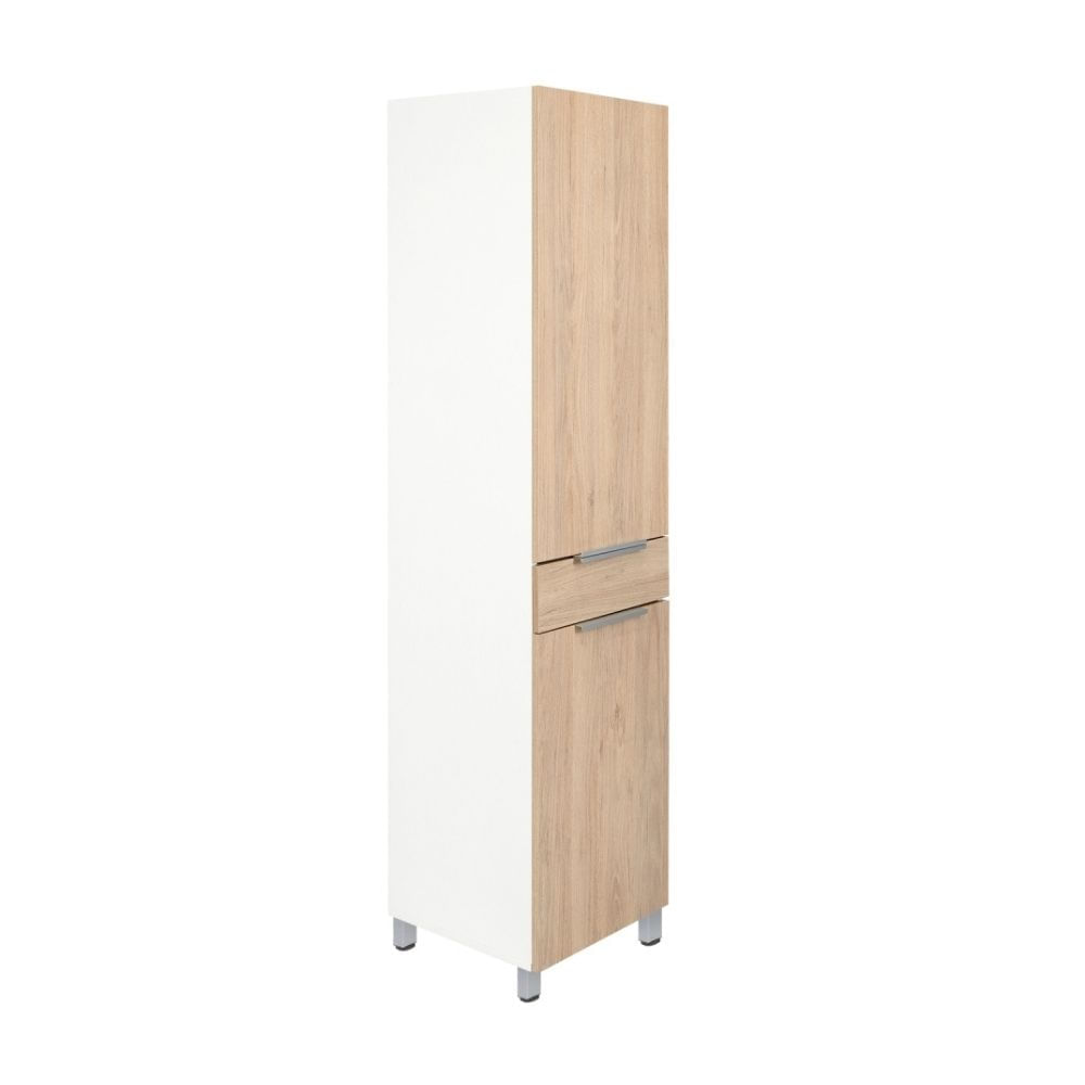 Alacena de cocina Melia 2 puertas 1 cajón Blanco/Rovere Tuhome