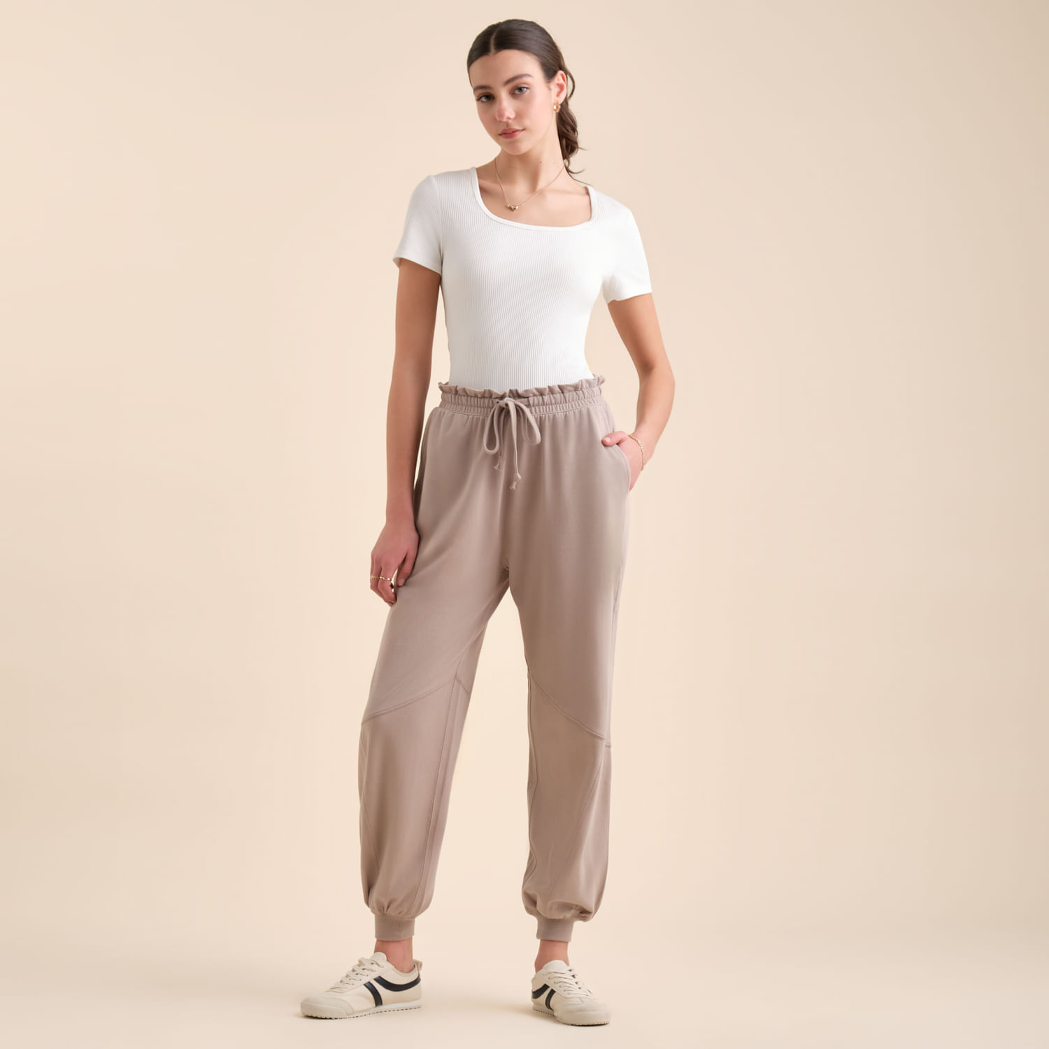 Pantalon De Buzo Mujer Amc Baggy
