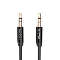 Cable Audio 3.5mm a 3.5mm USAMS  Negro YP-01