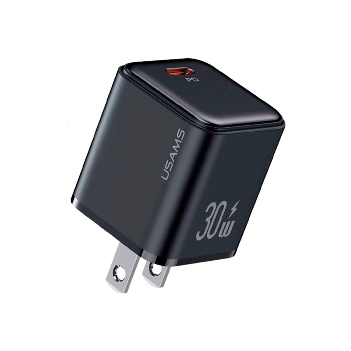 Cargador celular Pared carga rápida USAMS PD 30W Negro